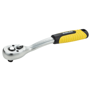 Ключ-тріскачка з вигнутою ручкою 3/8" 200мм 72T CrV SIGMA (6050081) №1