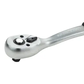 Ключ-тріскачка з вигнутою ручкою 3/8" 200мм 72T CrV SIGMA (6050081) №2