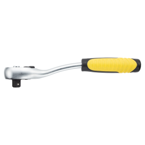 Ключ-тріскачка з вигнутою ручкою 3/8" 200мм 72T CrV SIGMA (6050081) №5