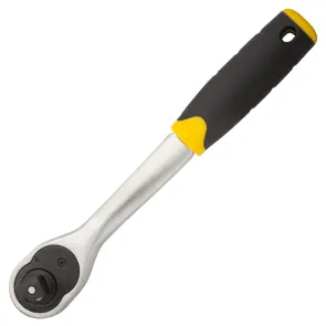 Ключ-трещотка с изогнутой ручкой 1/2" 250мм 72T CrV SIGMA (6050091) №3