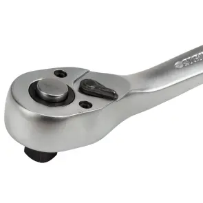 Ключ-трещотка с изогнутой ручкой 1/2" 250мм 72T CrV SIGMA (6050091) №6
