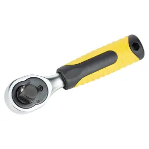 Ключ-трещотка двухсторонняя укороченная 1/4"-1/2" 145мм 72T CrV SIGMA (6050251) №4