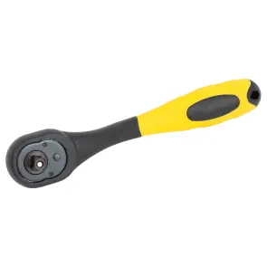 Ключ-трещотка изогнута с полипропиленовой ручкой 1/4" 150мм 72T CrV SIGMA (6050111) №2
