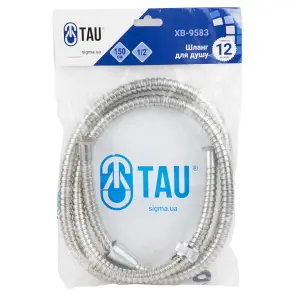 Шланг для душа 1/2" SS економ 150см TAU XB-9583 (9892081) №2