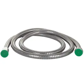 Шланг для душа 1/2" SS розтяжний з підшипником 150-180см AQUATICA XB-9353 (9792040) №2