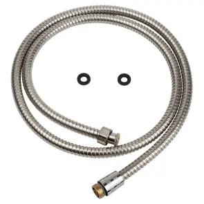 Шланг для душа 1/2" SS з підшипником 150см AQUATICA XB-9373 (9792041) №1