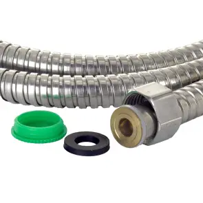 Шланг для душа 1/2" SS с подшипником 175см AQUATICA XB-9376 (9792042) №4