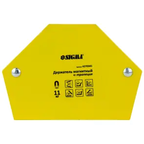 Магнит для сварки трапеция 11кг 78×32×47×28.5мм (30,45,60,90,75,135°) SIGMA (4270341) №1