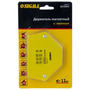 Магнит для сварки трапеция 11кг 78×32×47×28.5мм (30,45,60,90,75,135°) SIGMA (4270341) №5