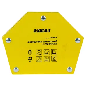 Магніт для зварки трапеція 22кг 90×54×54×43мм (30,45,60,75,90,135°) SIGMA (4270351) №1