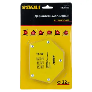 Магніт для зварки трапеція 22кг 90×54×54×43мм (30,45,60,75,90,135°) SIGMA (4270351) №5