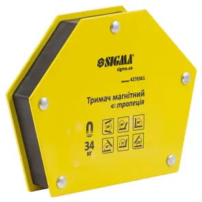 Магніт для зварки трапеція 34кг 105×65×65×45мм (30,45,60,75,90,135°) SIGMA (4270361) №2