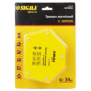 Магніт для зварки трапеція 34кг 105×65×65×45мм (30,45,60,75,90,135°) SIGMA (4270361) №5