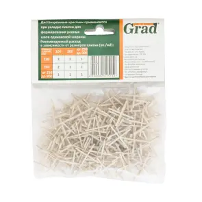 Хрестик дистанційний для плитки 1мм 170шт GRAD (8241515) №3