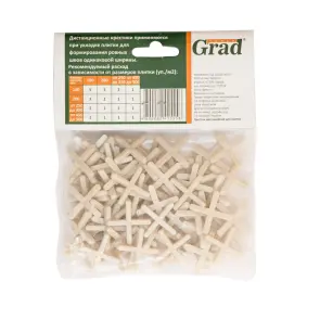 Хрестик дистанційний для плитки 3мм 80шт GRAD (8241555) №3