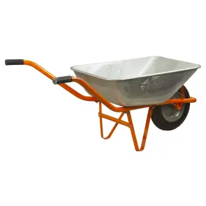 Тачка садова одноколісна 58л 120кг колесо 14" FLORA (5055324) №5