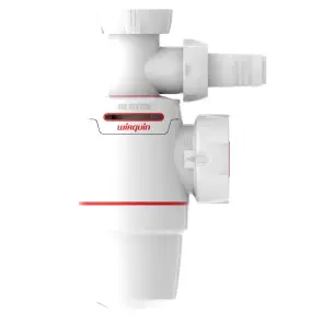 Сифон для кухонної мийки Neo Air 1½"×Ø40мм з підведенням WIRQUIN (9542321) №1