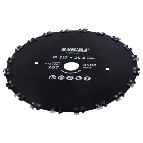 Диск для триммера Ø230×25.4мм 20Т цепной SIGMA (5624651) №3