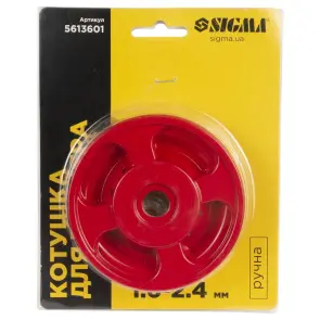 Катушка для триммера ручная Ø25.4мм Ø1.6-2.4мм металл SIGMA (5613601) №7