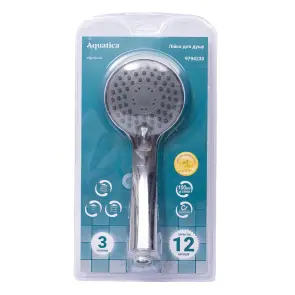 Лійка для душу Ø100мм 3 режими (30A) AQUATICA (9794230) №8