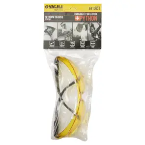 Окуляри захисні Python anti-scratch (бурштин) SIGMA (9410631) №7