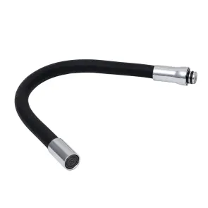 Излив (гусь) 3/4" для кухни силиконовый черный AQUATICA (XH-5239) (9793510) №3