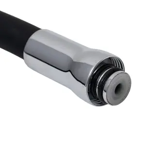 Излив (гусь) 3/4" для кухни силиконовый черный AQUATICA (XH-5239) (9793510) №6