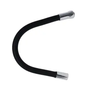 Излив (гусь) 3/4" для кухни силиконовый черный AQUATICA (XH-5239) (9793510) №8