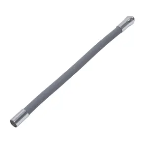 Вилив (гусак) 3/4" для кухні силіконовий сірий AQUATICA (XH-5240) (9793511) №2