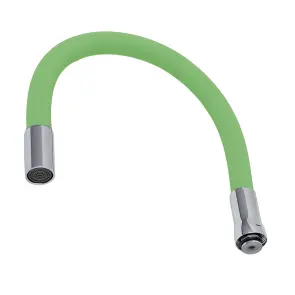 Излив (гусь) 3/4" для кухни силиконовый зеленый AQUATICA (XH-5241) (9793512) №4