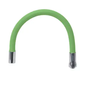 Излив (гусь) 3/4" для кухни силиконовый зеленый AQUATICA (XH-5241) (9793512) №7