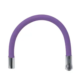 Излив (гусь) 3/4" для кухни силиконовый фиолетовый AQUATICA (XH-5243) (9793514) №8