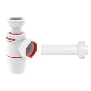 Сифон для раковины Neo Air 1¼"×Ø40мм с отводом WIRQUIN (9541356) №1