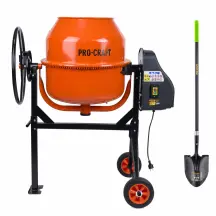 Бетонозмішувач Procraft PCM140 та лопата штикова кована PRO-CRAFT GRS-1500