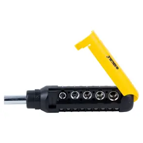 Отвертка с реверсом + торцевые насадки и биты 1/4" 13шт CrV SIGMA (4001931) №1