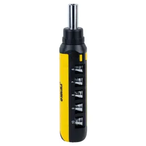 Отвертка с реверсом + торцевые насадки и биты 1/4" 13шт CrV SIGMA (4001931) №2