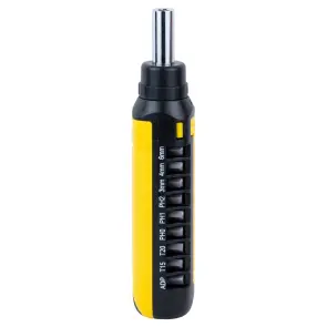 Отвертка с реверсом + торцевые насадки и биты 1/4" 13шт CrV SIGMA (4001931) №4
