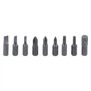 Отвертка с реверсом + торцевые насадки и биты 1/4" 13шт CrV SIGMA (4001931) №8