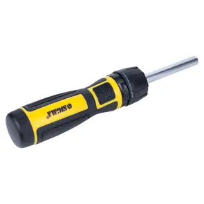 Отвертка с реверсом высокоскоростная + биты 12шт CrV Mega SIGMA (4009821) №5