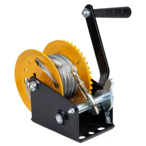 Лебедка ручная барабанная стальной трос 10м×5мм, 550кг SIGMA (6134011) №5