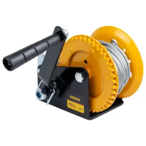 Лебедка ручная барабанная стальной трос 10м×5мм, 550кг SIGMA (6134011) №8