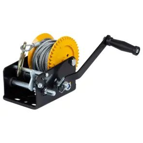 Лебідка ручна барабанна сталевий трос 10м×5мм, 900кг SIGMA (6134021) №2