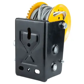 Лебідка ручна барабанна сталевий трос 10м×5мм, 900кг SIGMA (6134021) №8