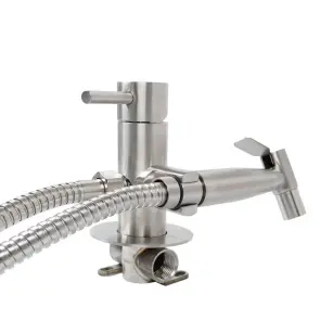 Смеситель s22 Ø35 для биде встроенный SS AQUATICA (9722501) №6
