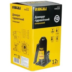 Домкрат гідравлічний пляшковий 12т H 230-465мм SIGMA (6101121) №8