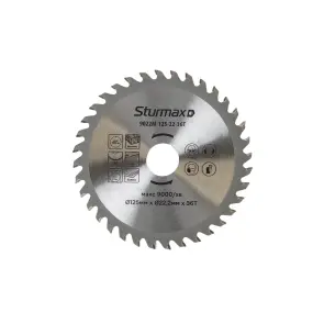 Sturmax 9022М-125-22-36Т Диск пильный 125х22 мм 36 зубов дерево №2