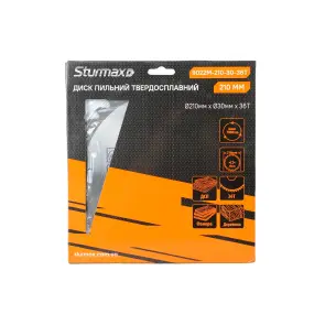 Sturmax 9022M-210-30-36T Диск пильный 210х30 мм 36 зубов по дереву №2