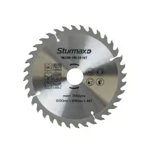 Sturmax 9022M-190-30-36T Диск пильный 190х30 мм 36 зубов по дереву