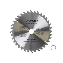 Sturmax 9022M-190-20-36T Диск пильный 190х20/16 мм 36 зубов по дереву