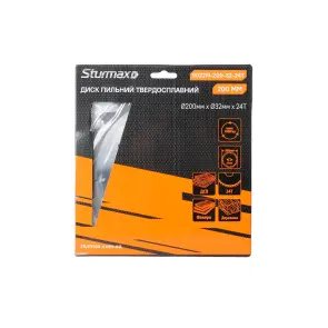 Sturmax 9022M-200-32-24T Диск пильный 200х32/30 мм 24 зуба по дереву №2